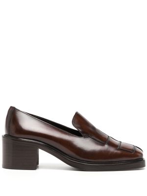 Hereu Guera 55mm leather loafers - Brown