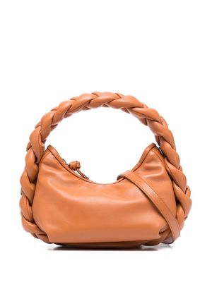 Hereu mini Espiga braided leather bag - Brown
