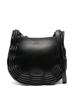 Hereu Pinar leather crossbody bag - Black