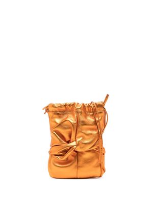 Hereu Ronet metallic bucket bag - Orange