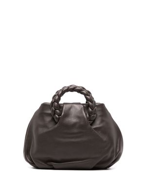 Hereu small Bombon leather tote bag - Brown