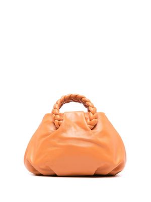 Hereu small Bombon leather tote bag - Orange