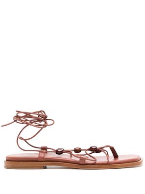 Hereu square-toe strappy sandals - Brown