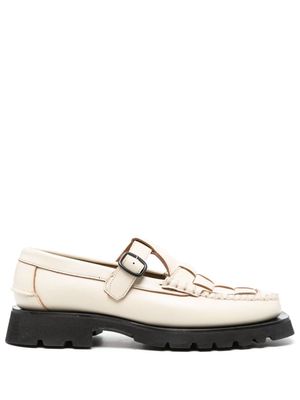 Hereu T-bar leather loafers - Neutrals