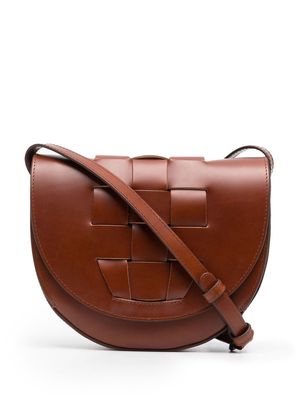 Hereu woven leather satchel - Brown
