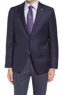 Heritage Gold B Fit Honeyway Classic Fit Blazer in Navy