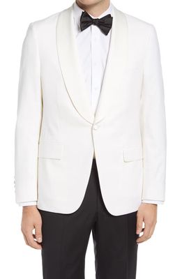 Heritage Gold Fit Wool Dinner Jacket in White