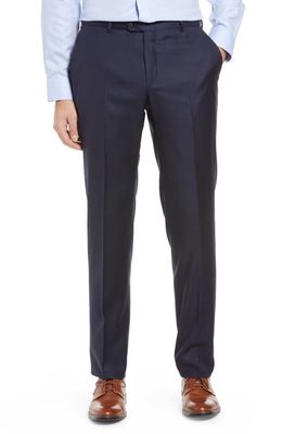 Heritage Gold Hickey Freeman B Series Honeyway Relaxed Fit Dress Pants in Navy