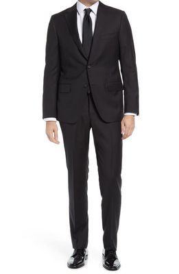 Heritage Gold Infinity Classic Fit Solid Suit in Black