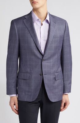 Heritage Gold Lilac Plaid Wool Sport Coat 