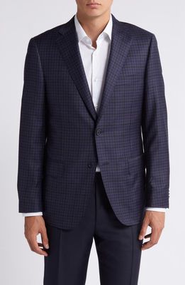 Heritage Gold Navy Check Wool Sport Coat