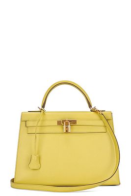 Hermes Kelly 32cm Handbag in Yellow