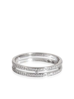 Hermès Pre-Owned 18kt white gold Ariane diamond ring