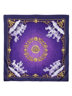 Hermès Pre-Owned 1990s Cosmos silk scarf - Purple