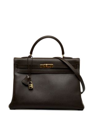 Hermès Pre-Owned 1998 pre-owned Kelly 35 Retourne two-way handbag - Brown