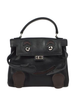 Hermès Pre-Owned 2000 mini Kelly Doll Mascot handbag - Black