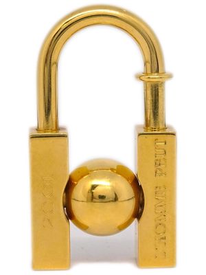 Hermès Pre-Owned 2001 pre-owned Earth Cadena padlock charm - Gold