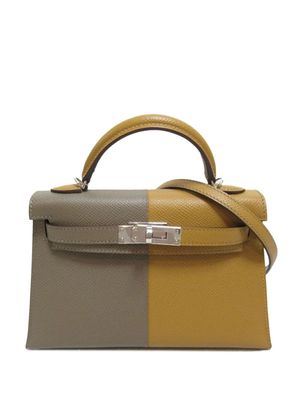 Hermès Pre-Owned 2021 mini Kelly Sellier two-way handbag - Grey