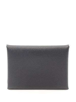 Hermès Pre-Owned 2023 Calvi Duo coin purse - Black