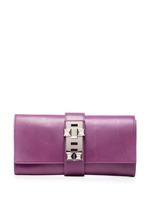 Hermès pre-owned Médor clutch bag - Purple
