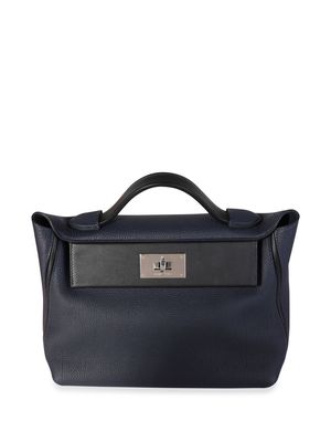 Hermès Pre-Owned pre-owned flap two-way bag - Blue
