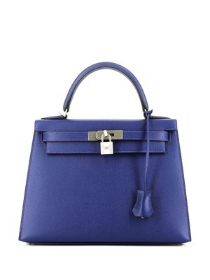 Hermès Pre-Owned pre-owned Kelly 28 Sellier two-way handbag - Blue