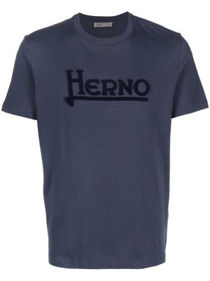 Herno 3D-logo cotton T-Shirt - Blue