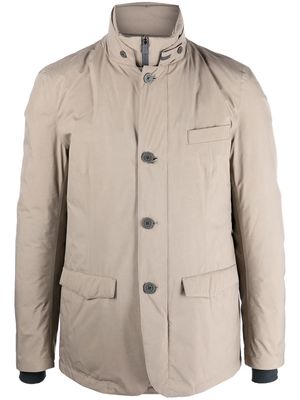 Herno button-down padded jacket - Neutrals