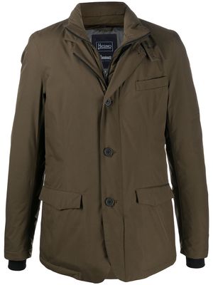 Herno button-front coat - Green