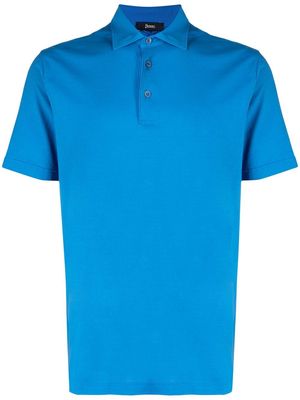 Herno button-placket polo shirt - Blue