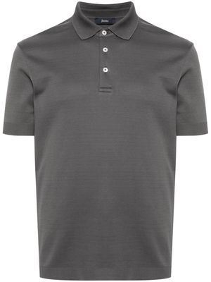 Herno button-up cotton polo shirt - Grey