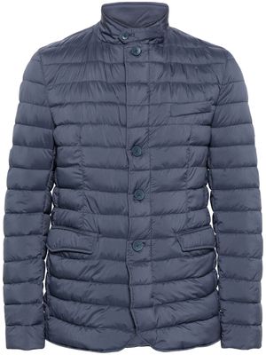 Herno button-up quilted jacket - Blue