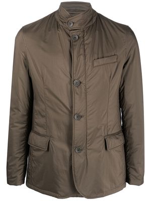 Herno buttoned-up padded jacket - Green