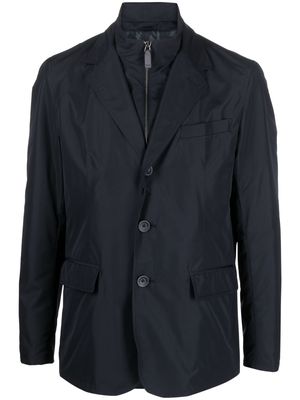 Herno buttoned-up single-breasted blazer - Blue