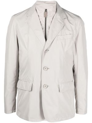 Herno buttoned-up single-breasted blazer - Neutrals