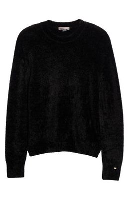 Herno Chenille Crewneck Sweater in 9300 Nero