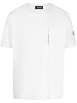 Herno chest-pocket cotton T-shirt - Grey