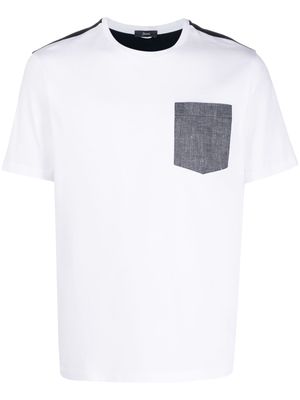 Herno colour-block cotton T-shirt - White