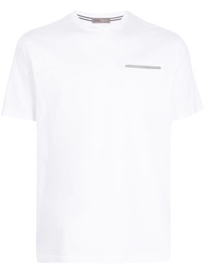 Herno contrast-trim short-sleeve T-shirt - White
