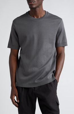 Herno Cotton Jersey T-Shirt in Grey-Blue