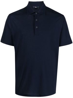 Herno cotton polo shirt - Blue