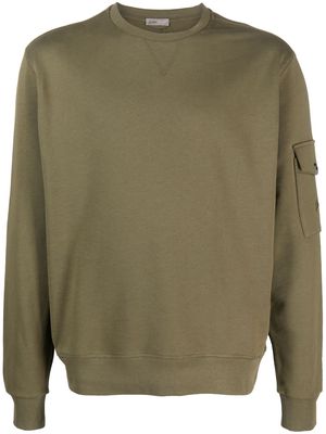 Herno crew-neck cotton sweatshirt - Green
