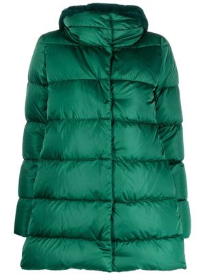 Herno detachable-hood padded coat - Green