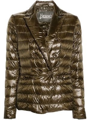 Herno double-breasted down jacket - Green