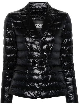 Herno double-breasted puffer jacket - Black