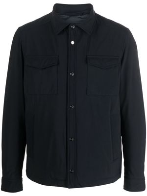 Herno down-feather shirt jacket - Blue