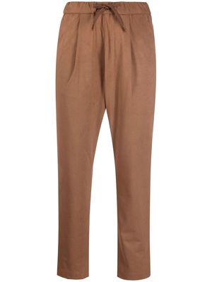 Herno drawstring tapered trousers - Brown