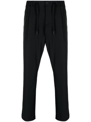 Herno drawstring-waist slim-cut trousers - Black