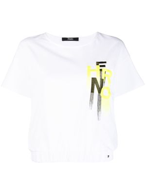 Herno embroidered-logo T-shirt - White