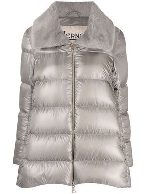 Herno faux-shearling padded coat - Grey